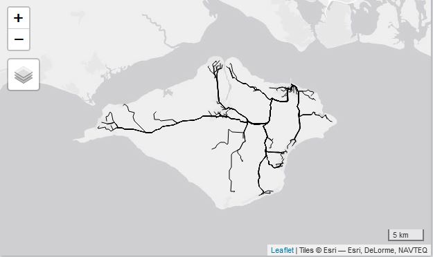 \label{fig:route2airport}Driving Routes to Ryde Ferry